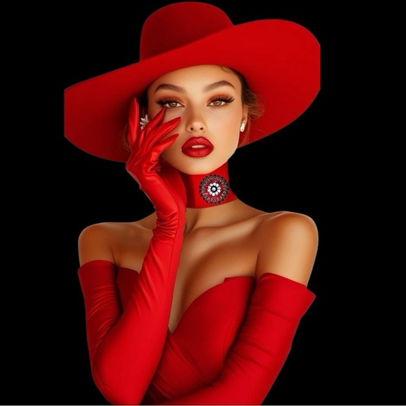 Beautiful brooch versatile just look! Red imagination is the limit. - Picture 1 of 16